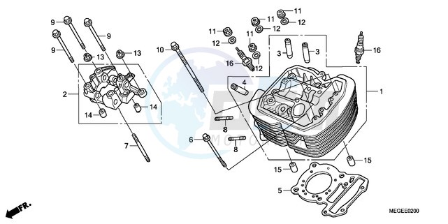 FRONT CYLINDER HEAD image