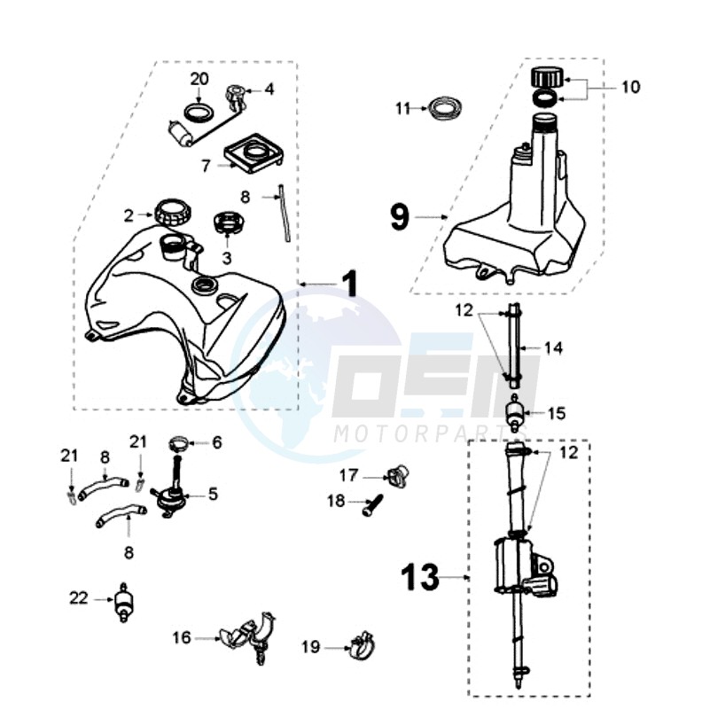 TANK AND FUEL PUMP image