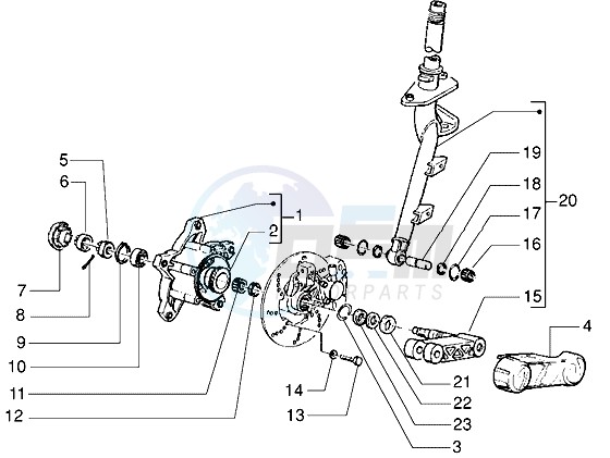 Steering column - Disc brake image