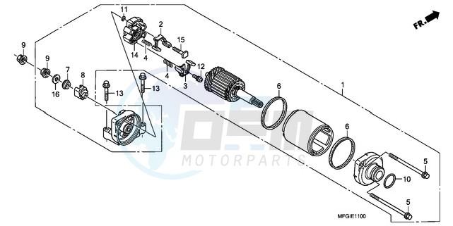 STARTING MOTOR blueprint