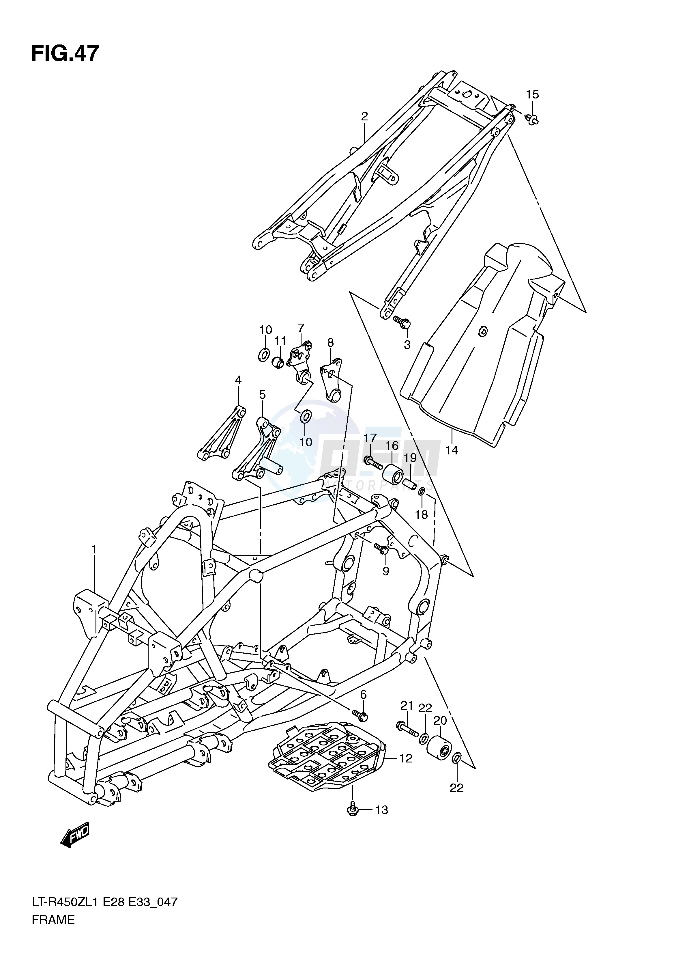 FRAME (LT-R450ZL1 E28) image