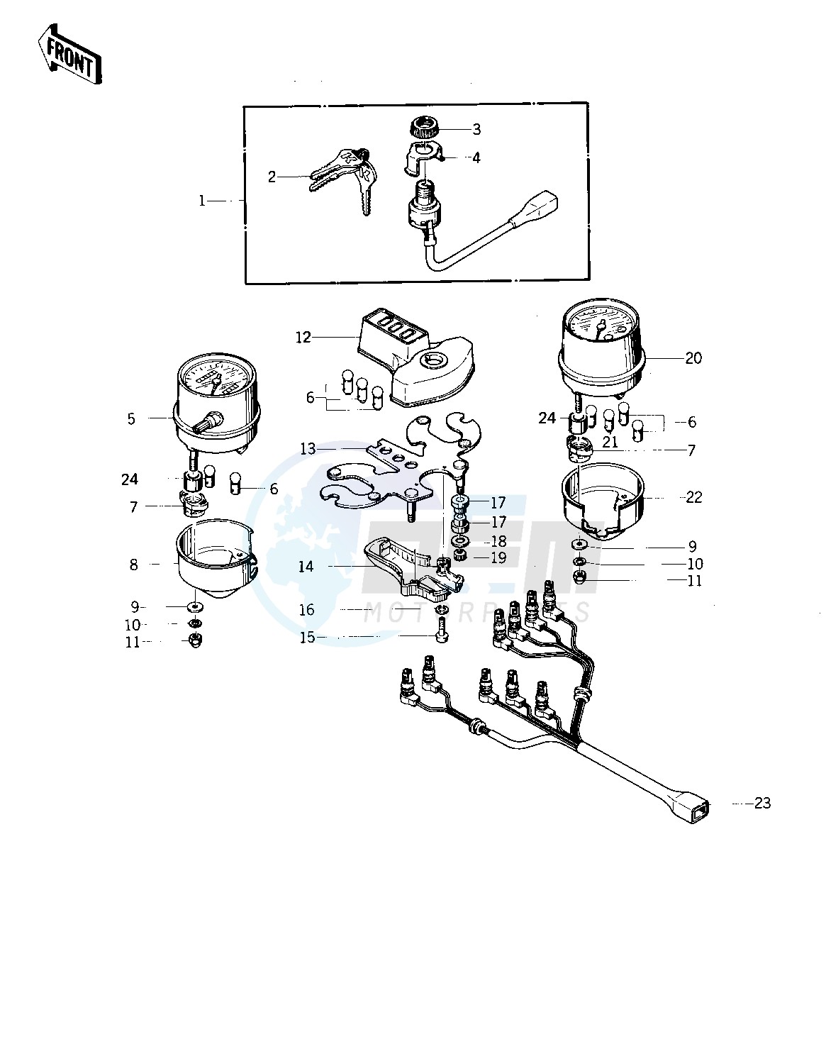 METERS_IGNITION SWITCH -- 75 S- - blueprint