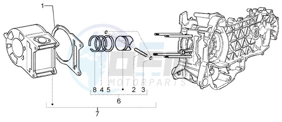 Cylinder - piston - wrist pin assy image