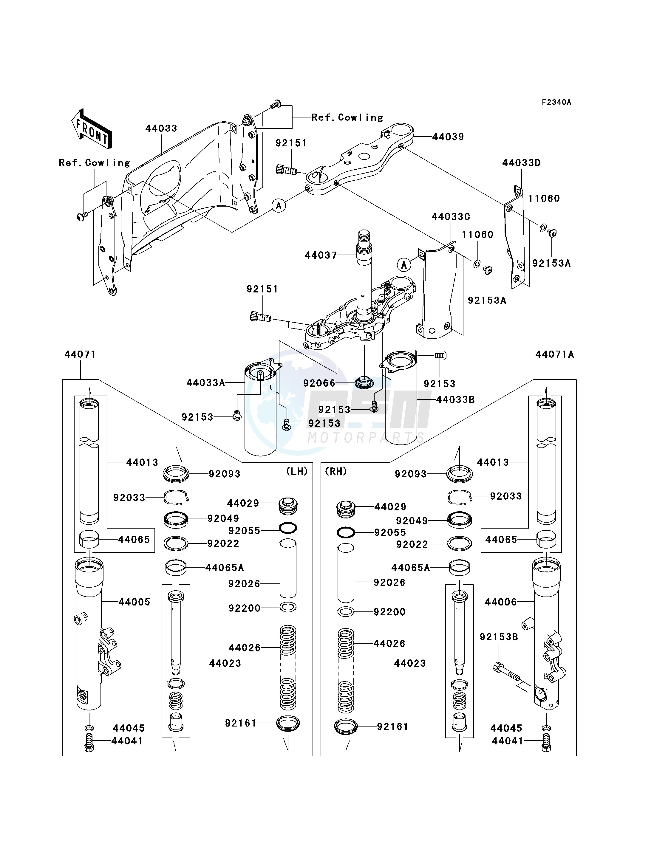 FRONT FORK-- D7F_D7FA_D8F_D8FA- - image