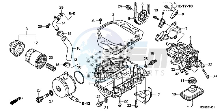 OIL PUMP (VFR1200XD/XDA/XDL/XDS) image