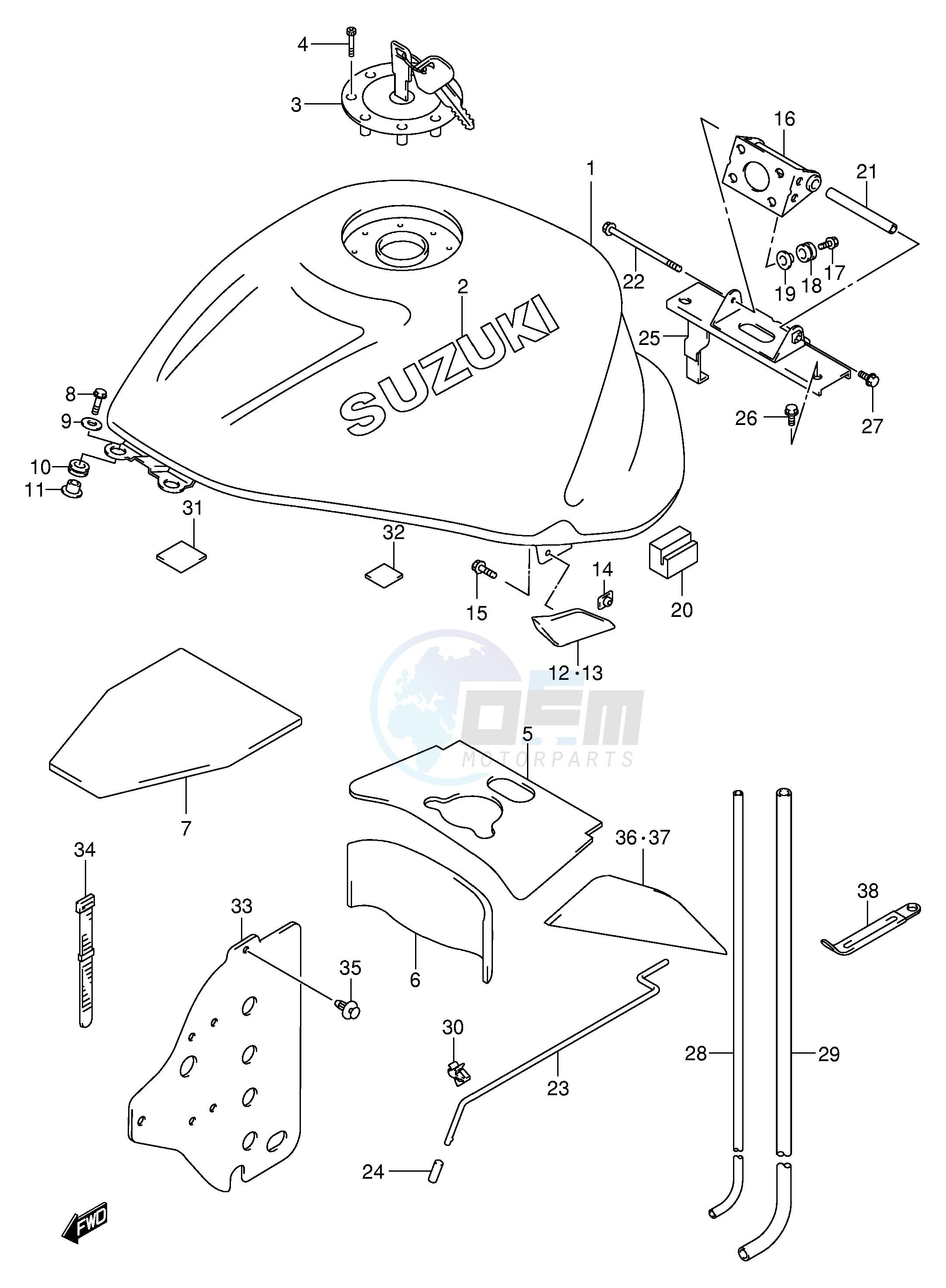 FUEL TANK (MODEL X) image