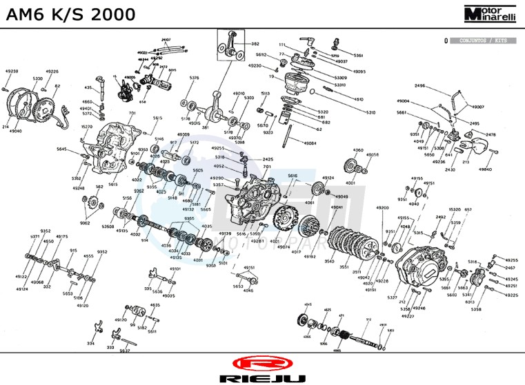 ENGINE  AM6 KS 2000 blueprint