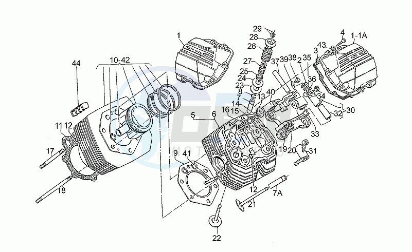 Head - cylinder - piston image