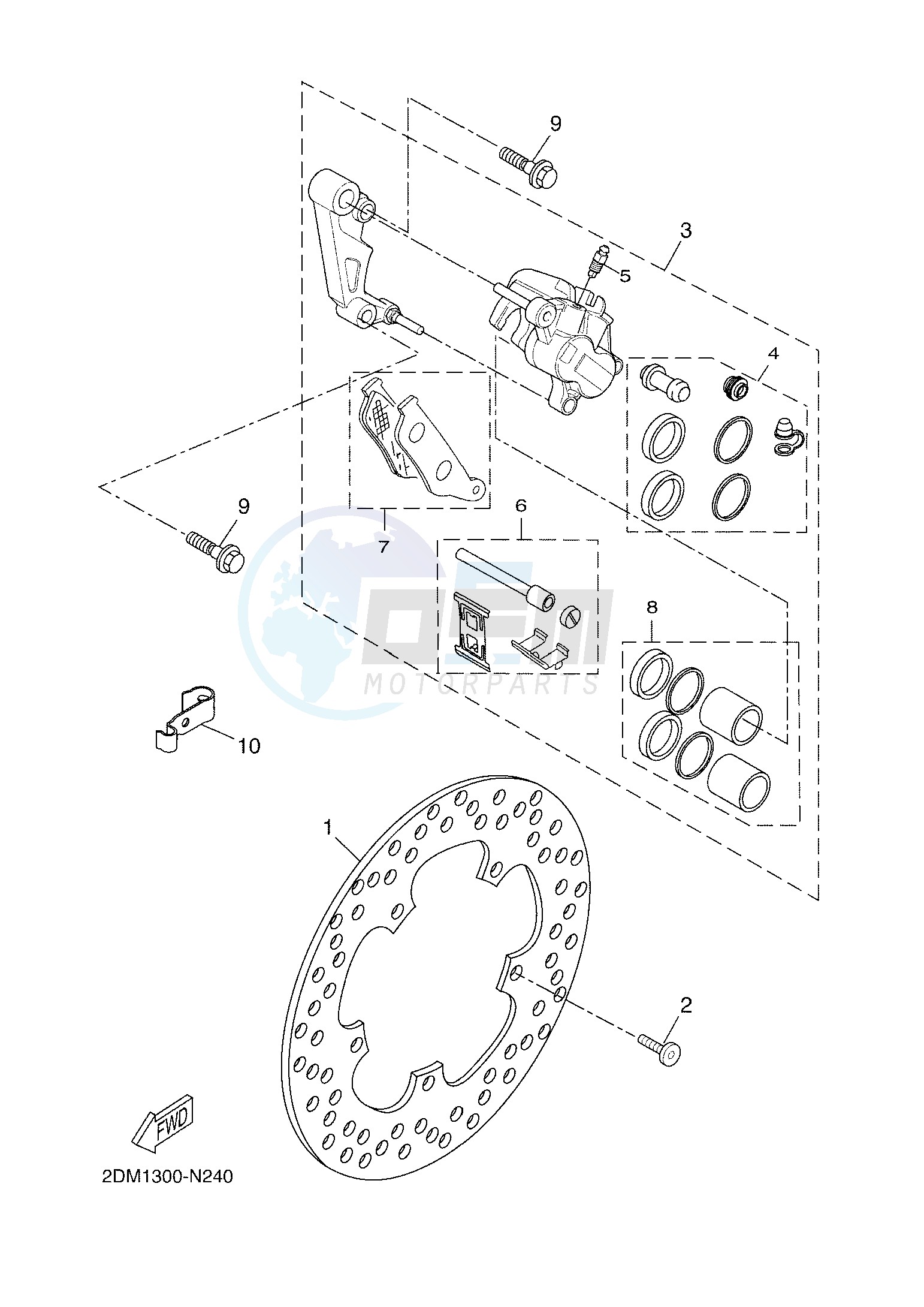 FRONT BRAKE CALIPER image