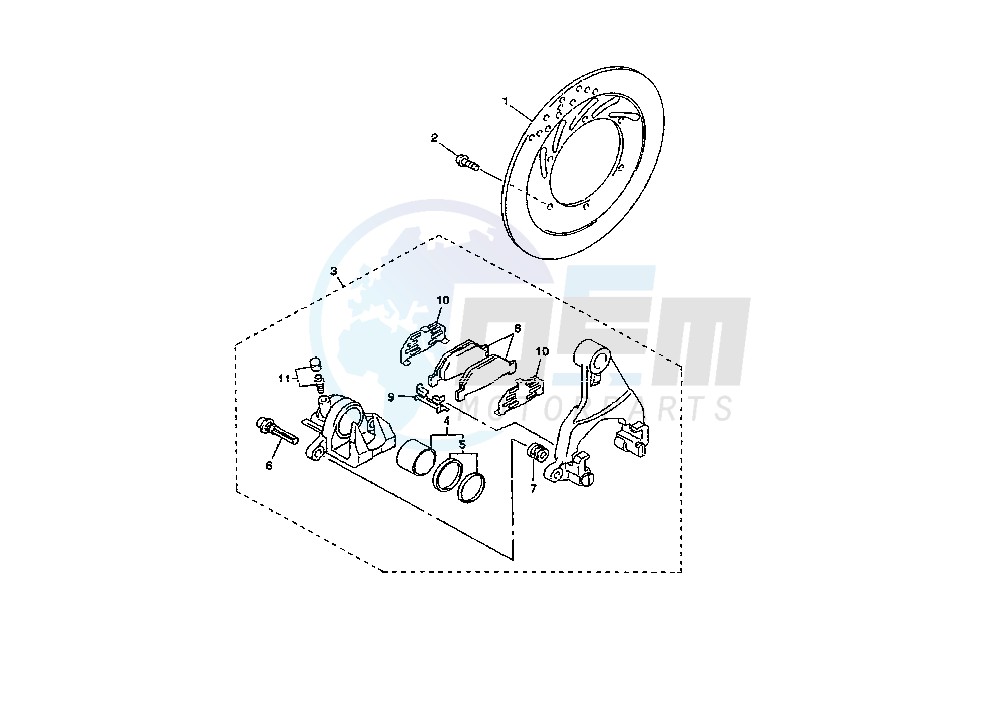 REAR BRAKE CALIPER image