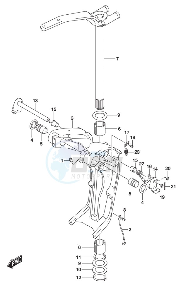 Swivel Bracket w/Transom (X) & (XX) image