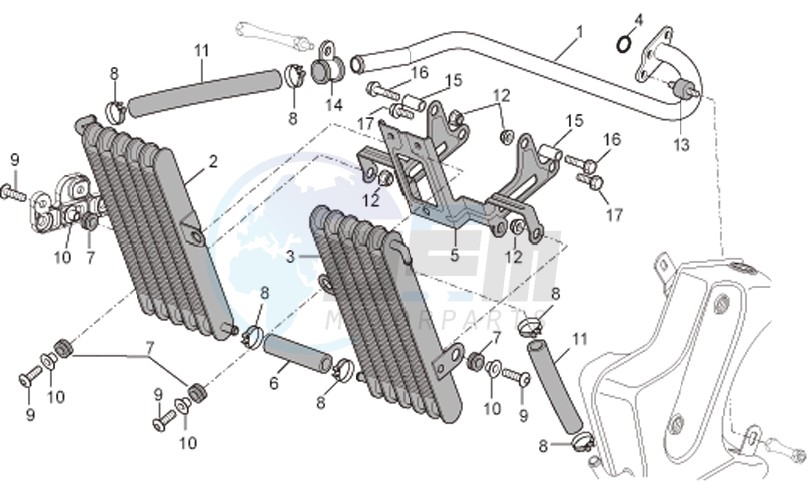 Oil cooler blueprint