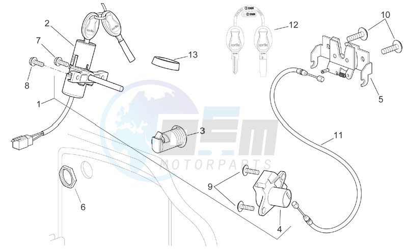 Lock hardware kit image