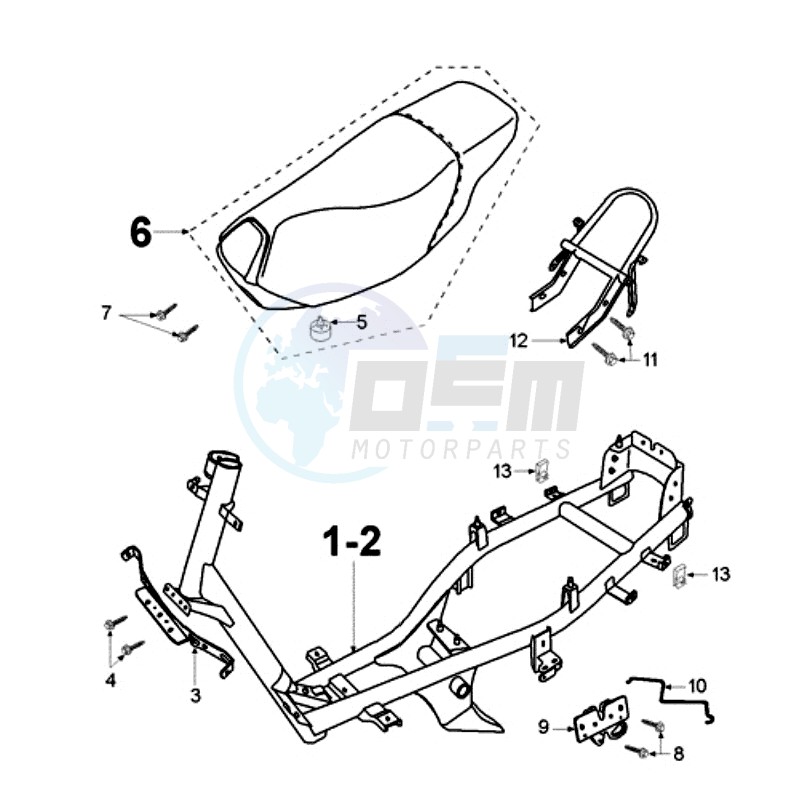 FRAME AND SADDLE image