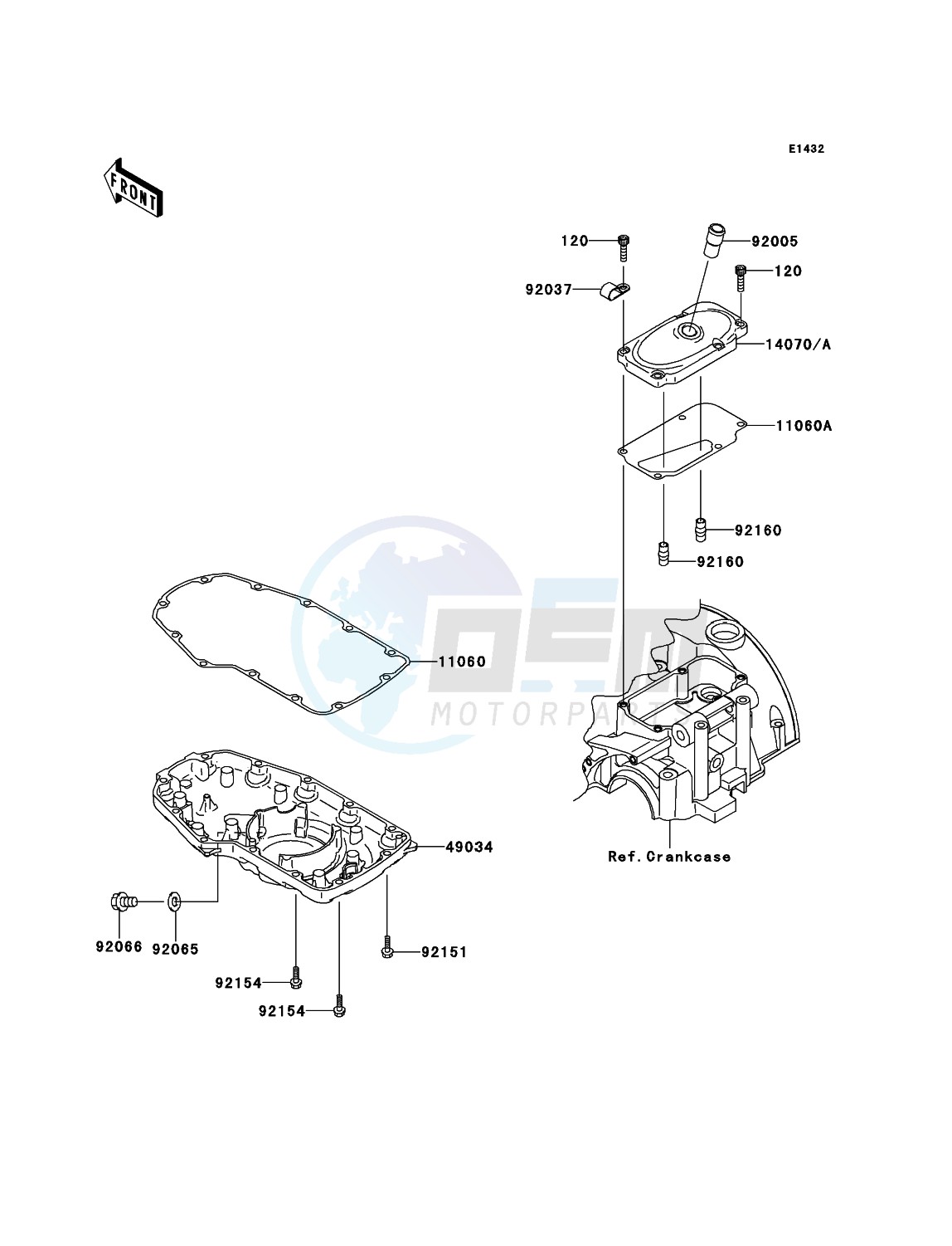 Breather Cover/Oil Pan blueprint