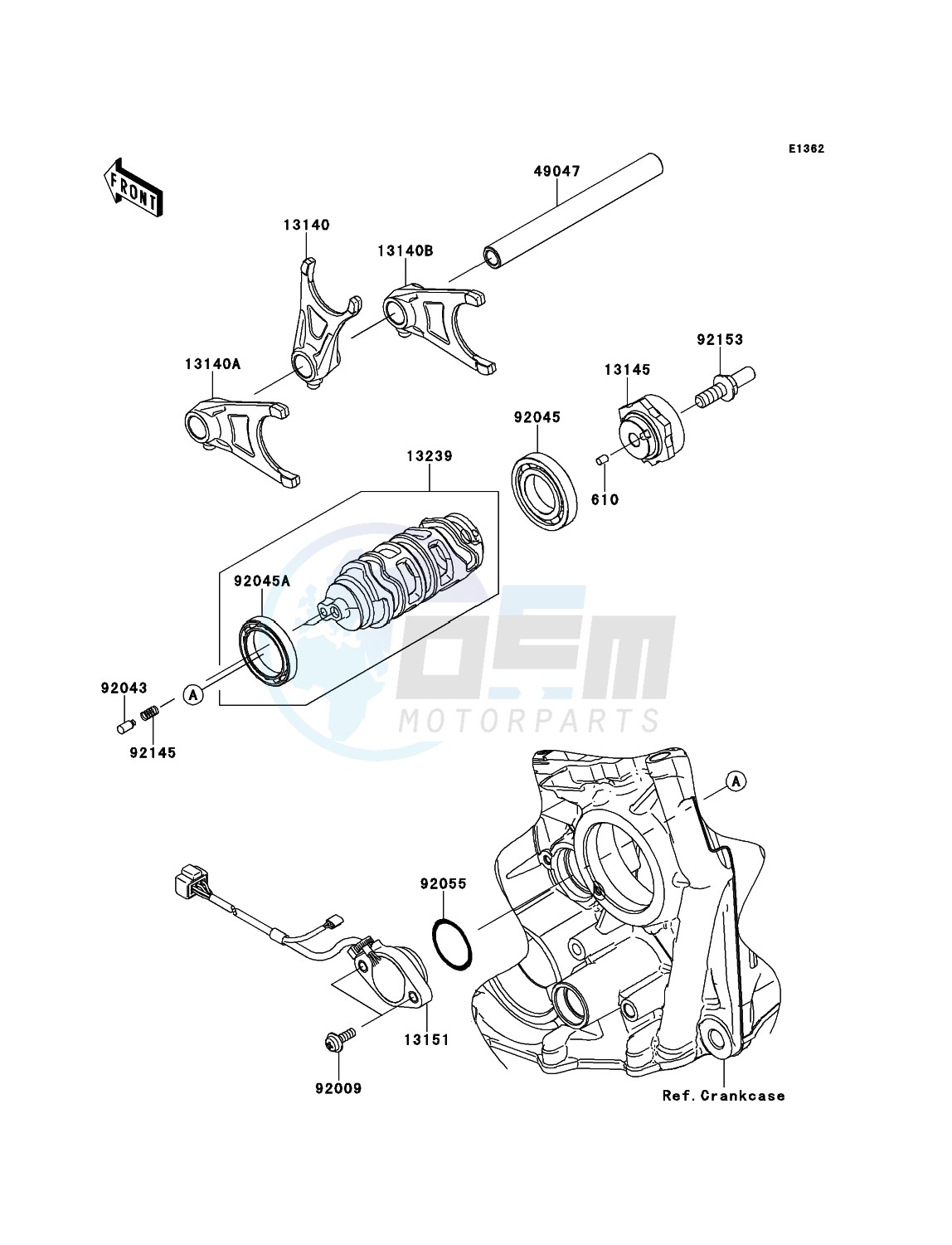 Gear Change Drum/Shift Fork(s) image