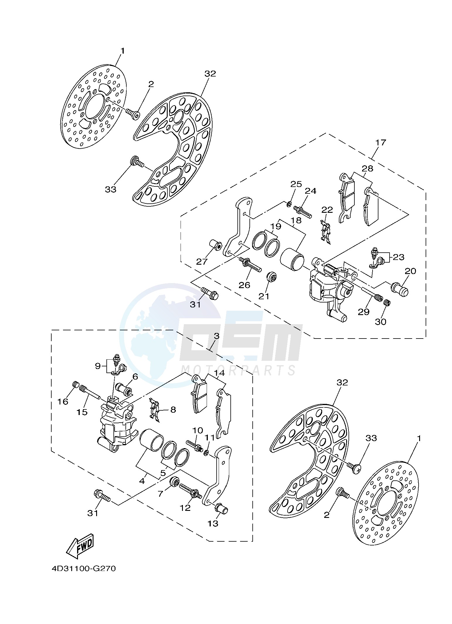 FRONT BRAKE CALIPER image