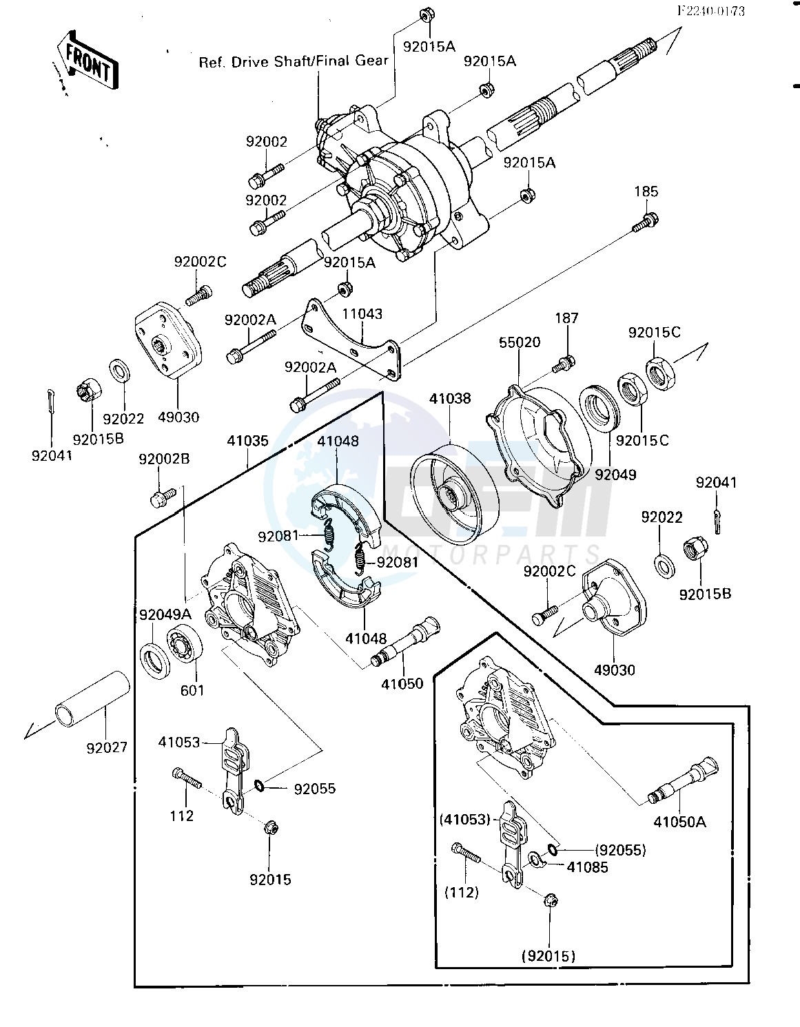 REAR HUB_BRAKE -- -F_NO.012886- - image