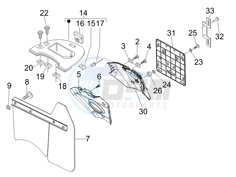 Rear cover - Splash guard image