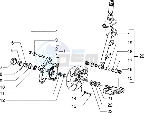 Steering column - disc brake image