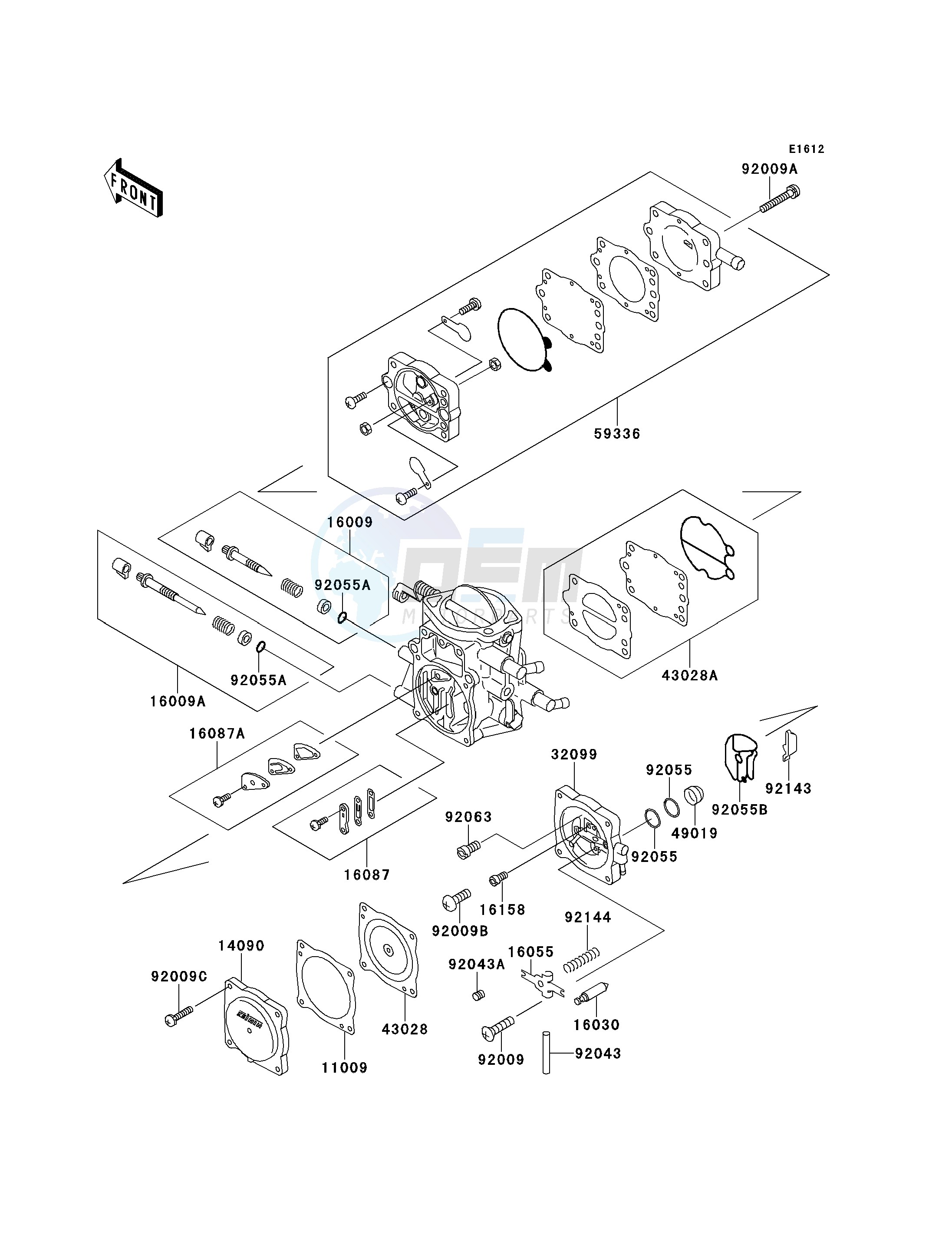 CARBURETOR PARTS-- JS750-B1- - image