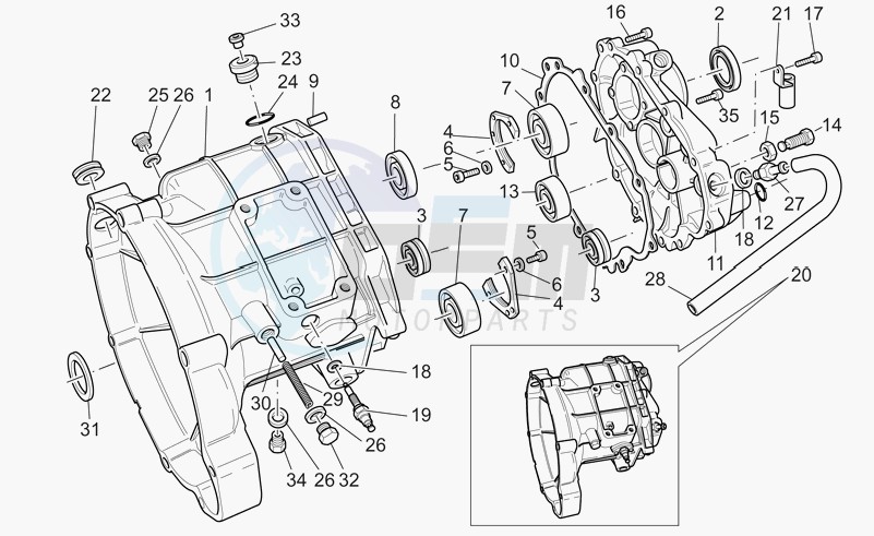 Single-plate clutch 1st series blueprint