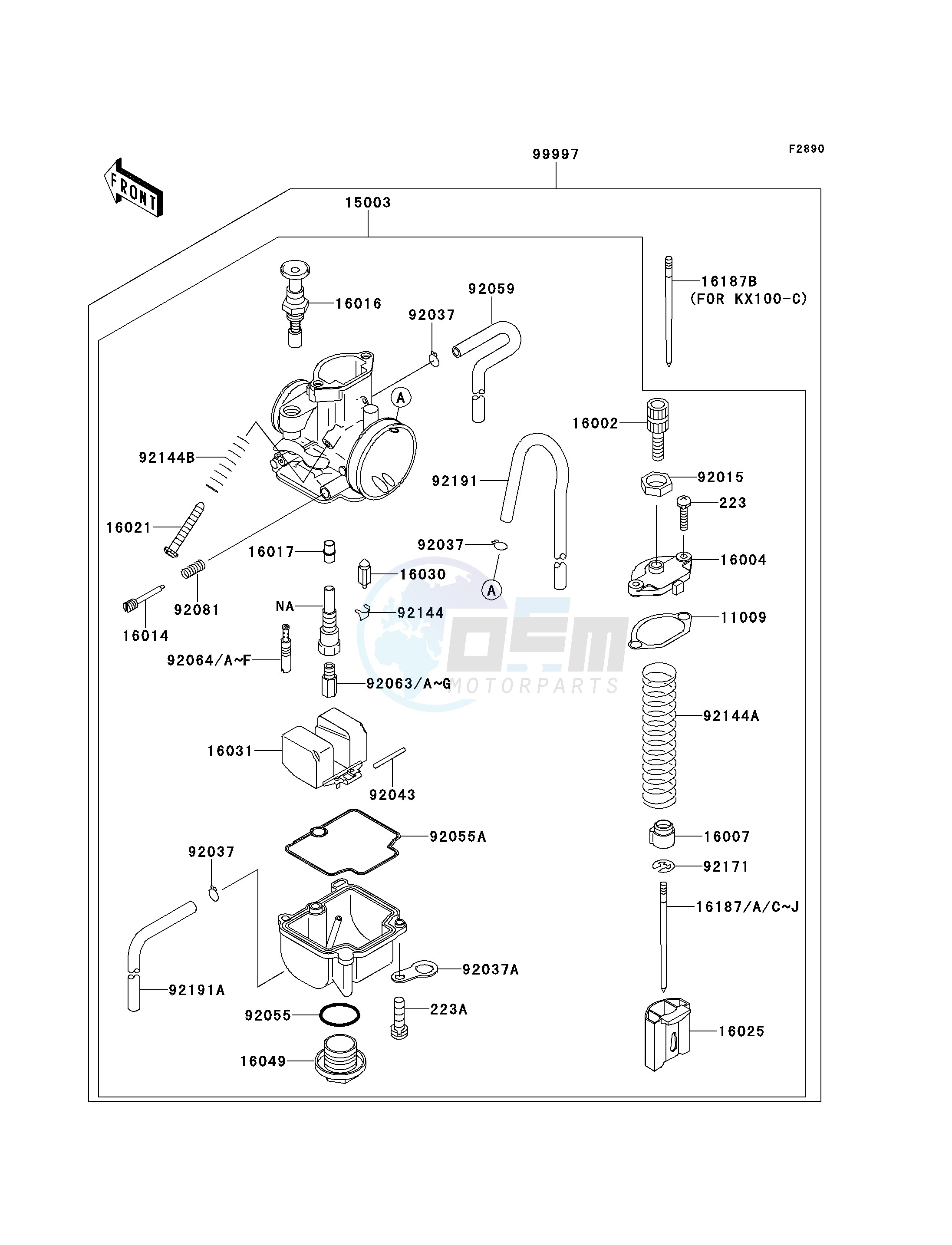 OPTIONAL PARTS -- CARBURETOR- - blueprint