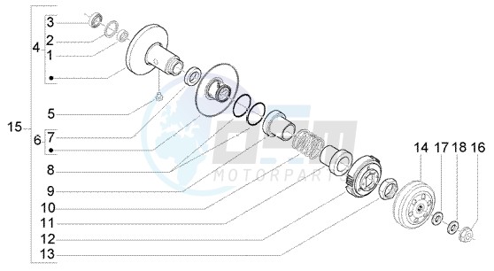 Driven pulley image