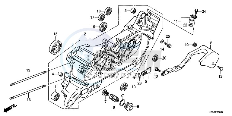 LEFT CRANKCASE image