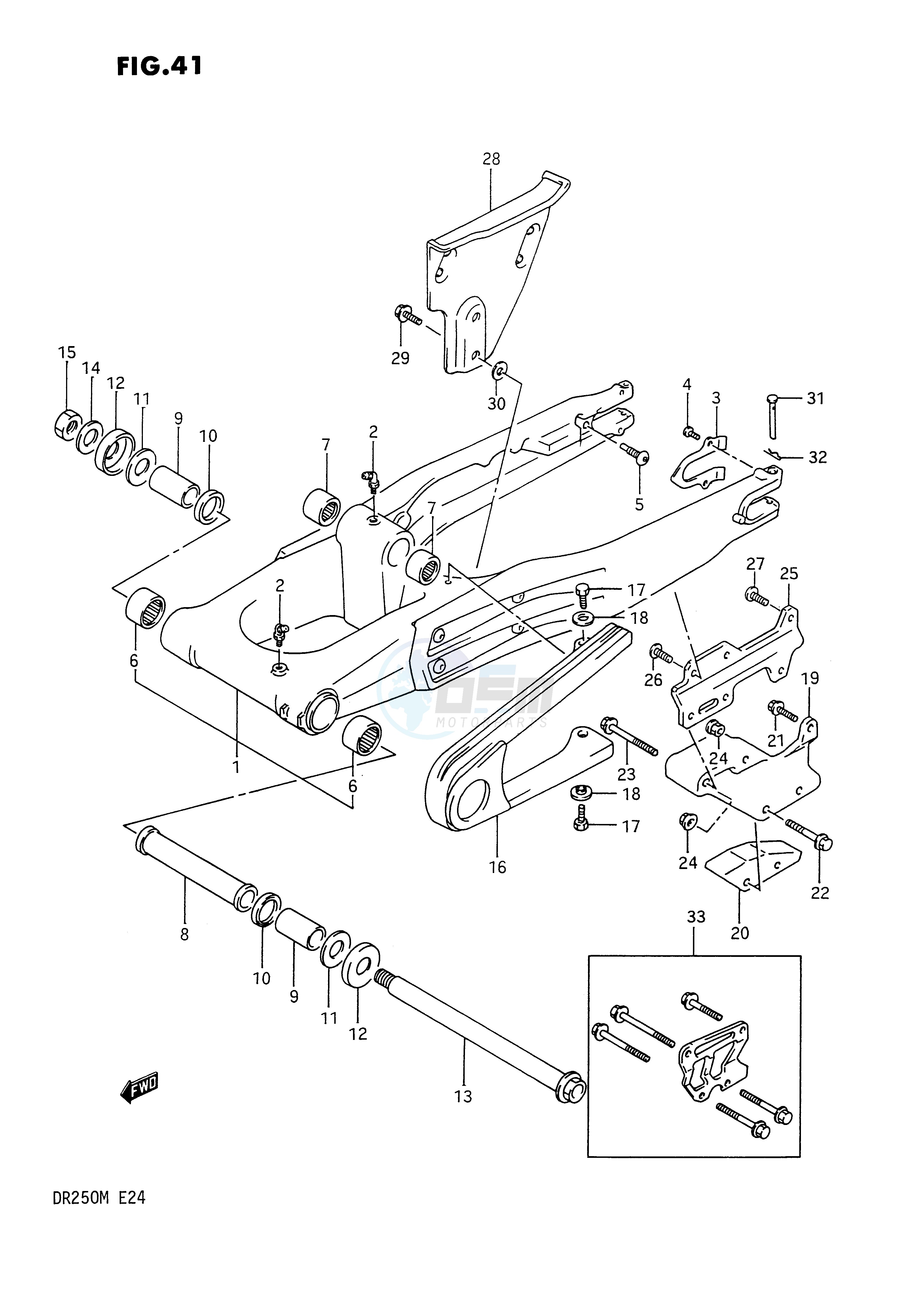 REAR SWINGING ARM image