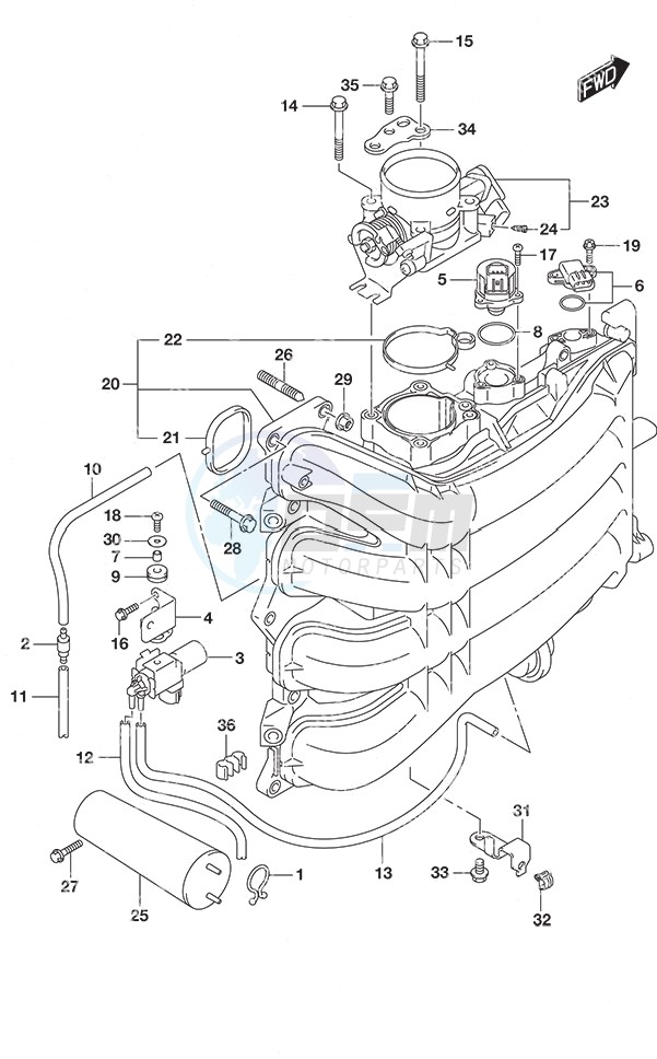 Intake Manifold/Throttle Body blueprint