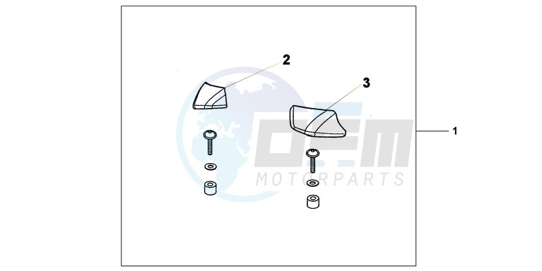 PILLION ARMREST SET image