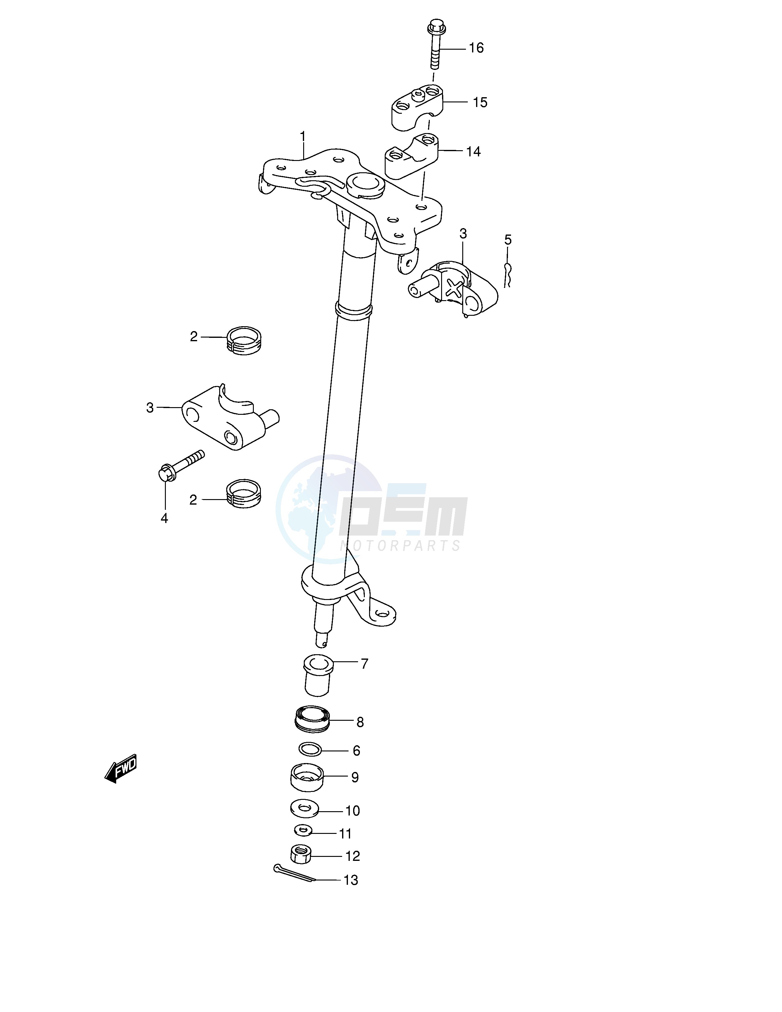 STEERING SHAFT (MODEL Y K1 K2) image