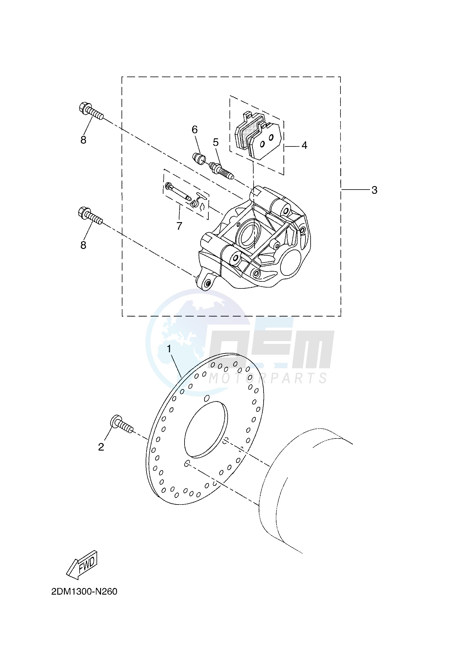 REAR BRAKE CALIPER image