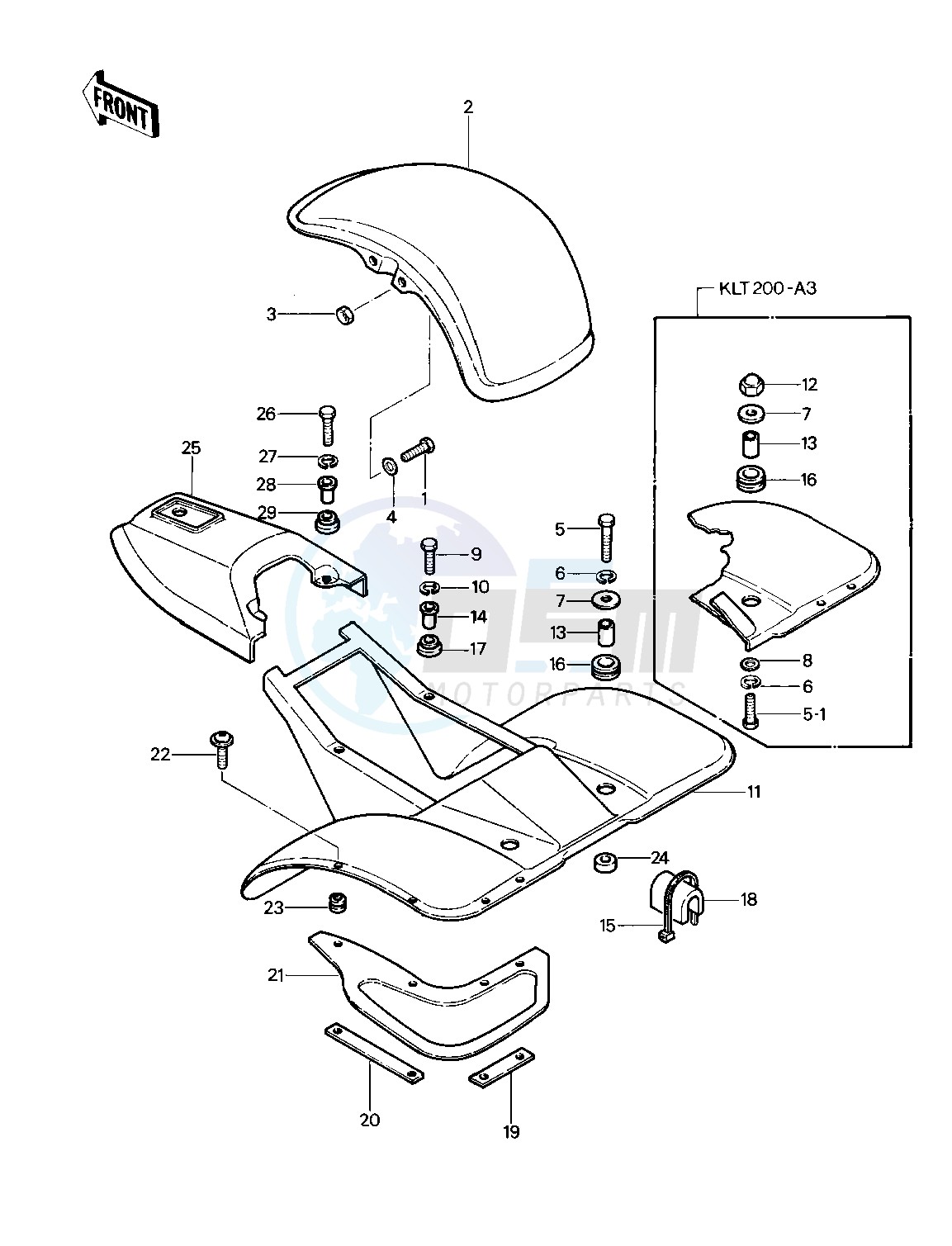 FENDERS_COVER -- 81-82 KLT200-A1_A2_A3- - image