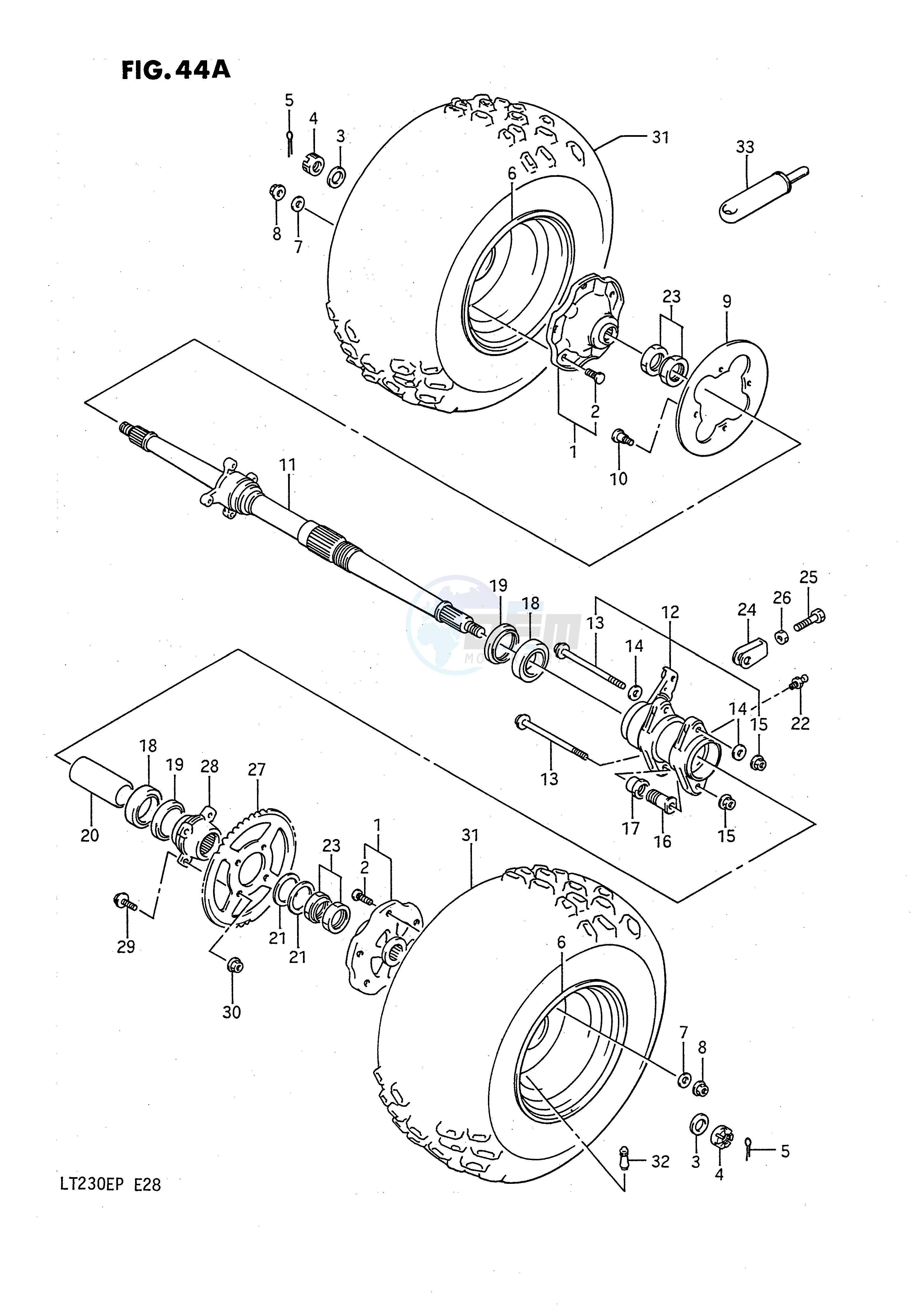 REAR WHEEL (MODEL J K) image