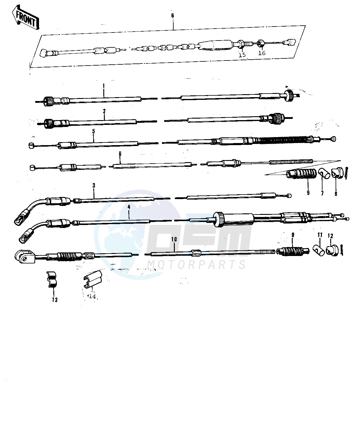 CABLES -- 74-75 F9-B_F9-C 350- - blueprint