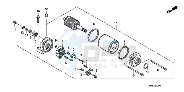 STARTING MOTOR image