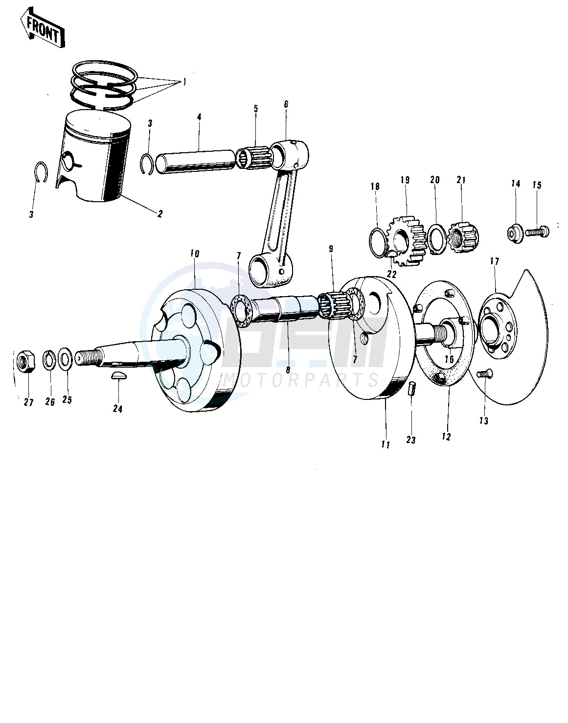 CRANKSHAFT_PISTON_ROTARY VALVE -- F8-A- - image