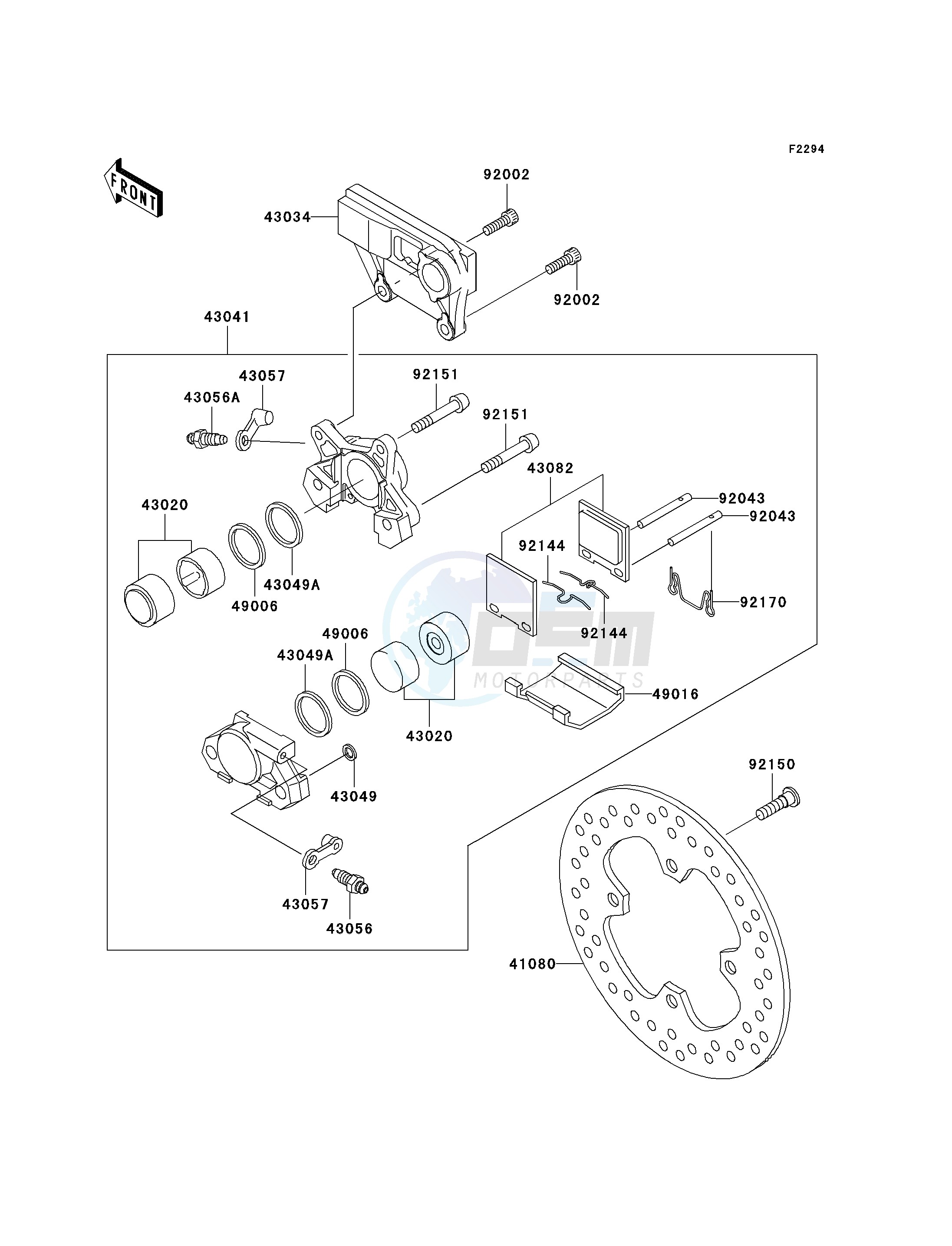 REAR BRAKE-- B1_B2- - blueprint