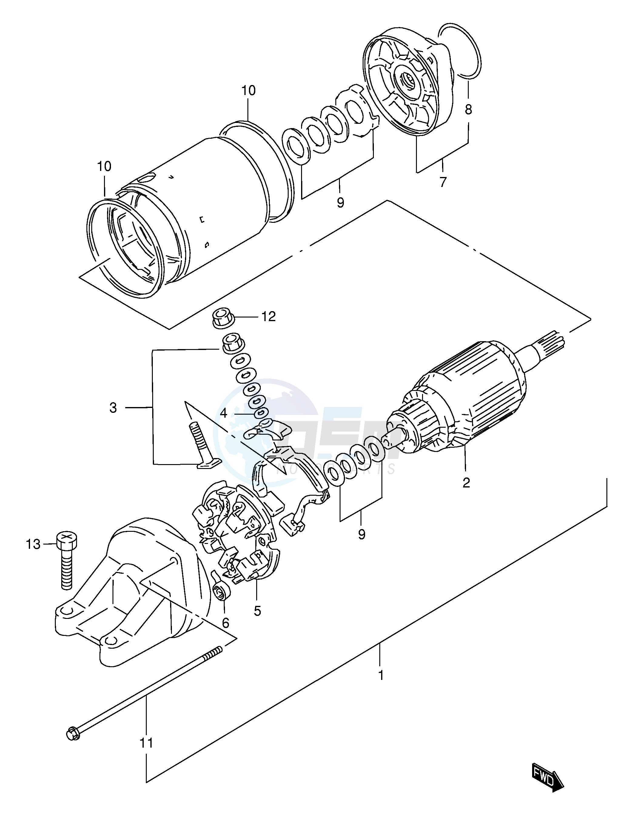 STARTING MOTOR image