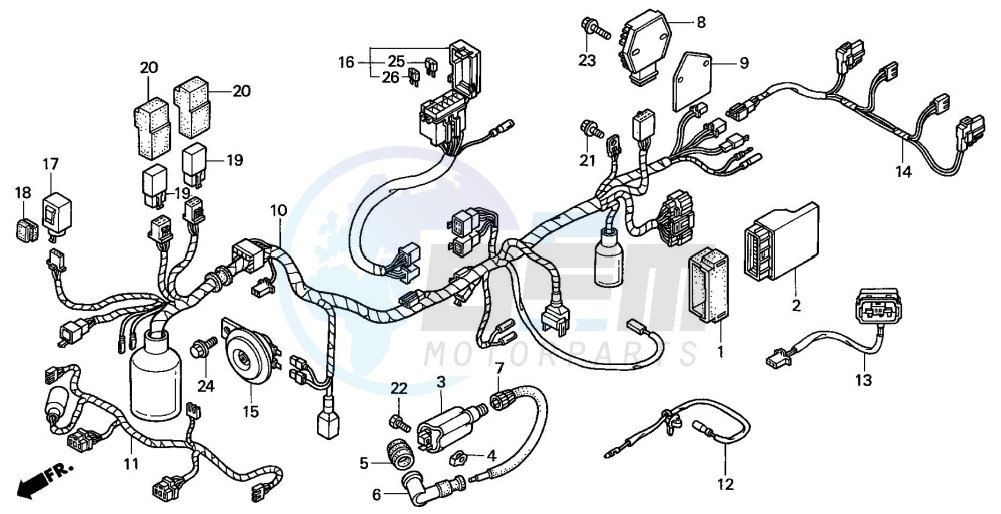 WIRE HARNESS (NSS2501) blueprint