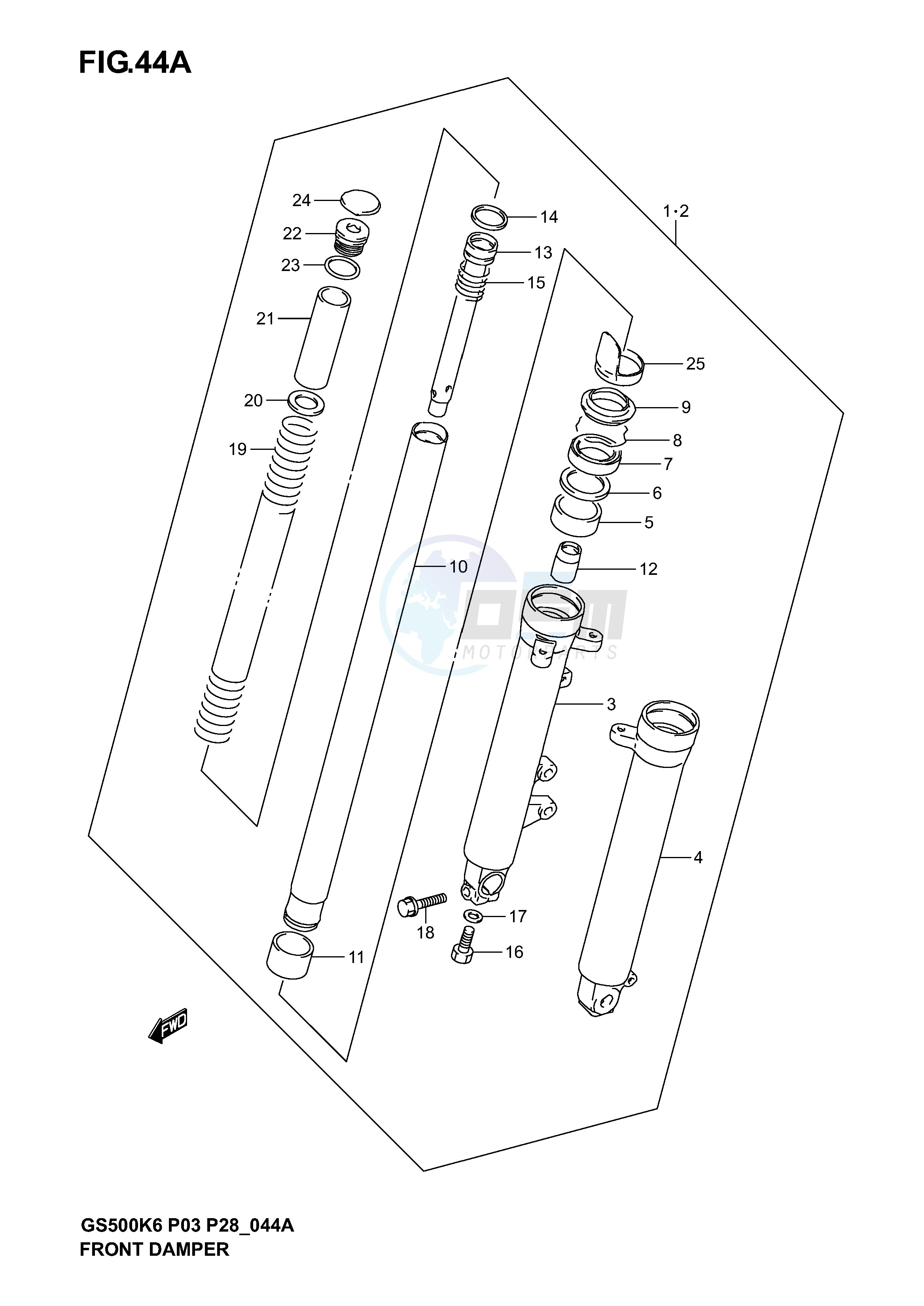 FRONT DAMPER (MODEL K4 K5 K6) image