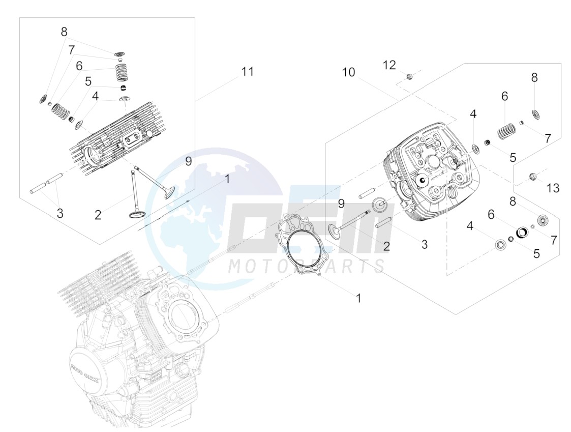 Cylinder head - valves image