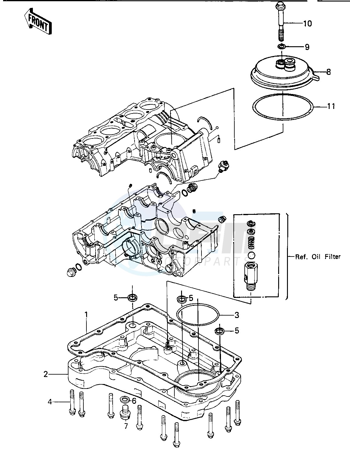 BREATHER COVER_OIL PAN -- 80 KZY 50-E1- - blueprint