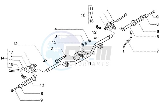 Handlebar - brake pump blueprint