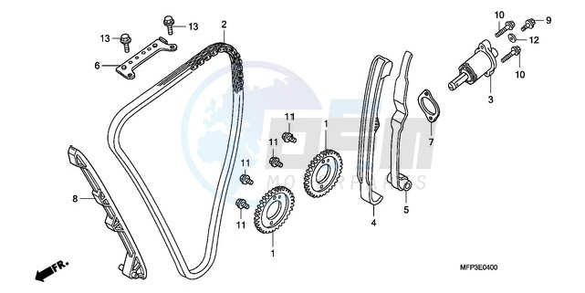 CAM CHAIN/TENSIONER image