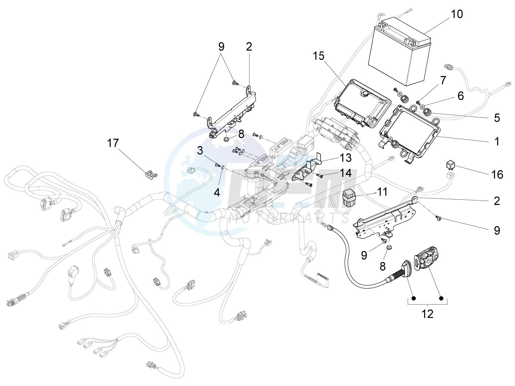 Rear electrical system image