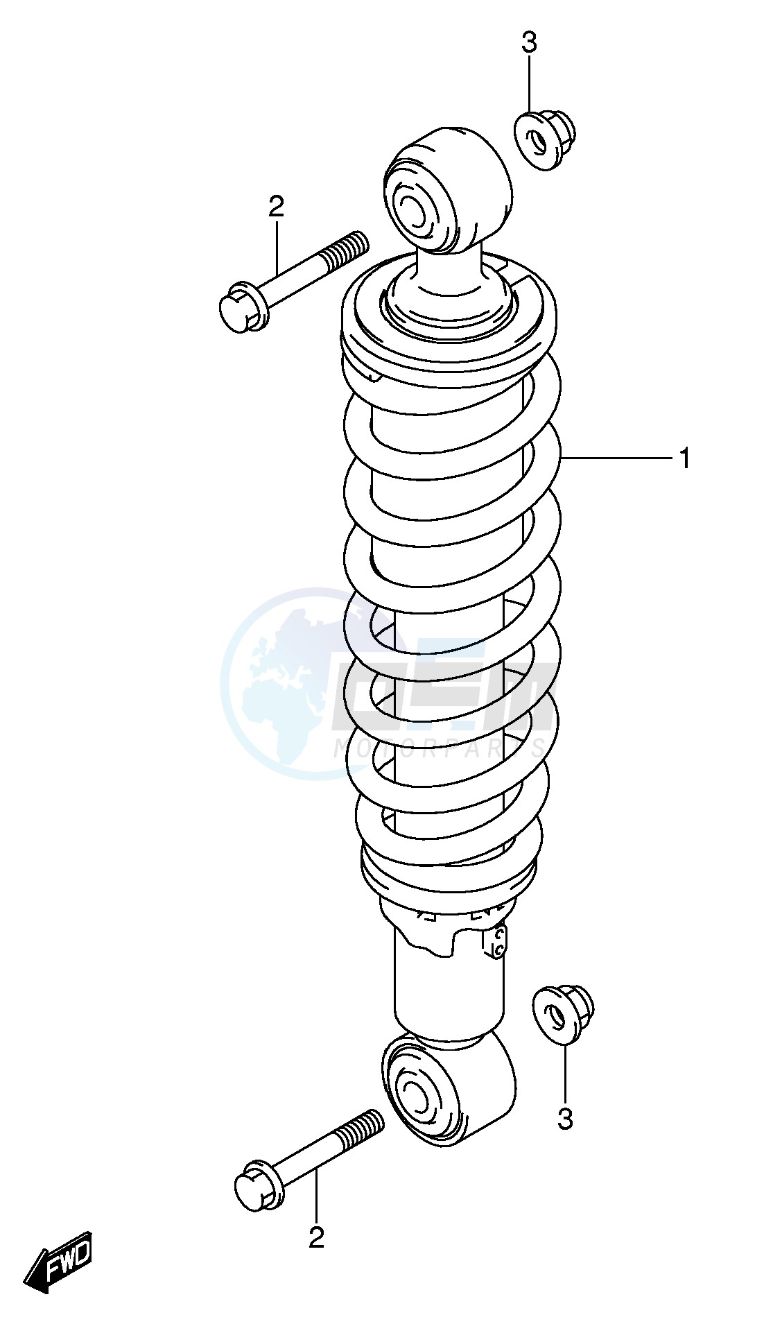 REAR SHOCK ABSORBER image