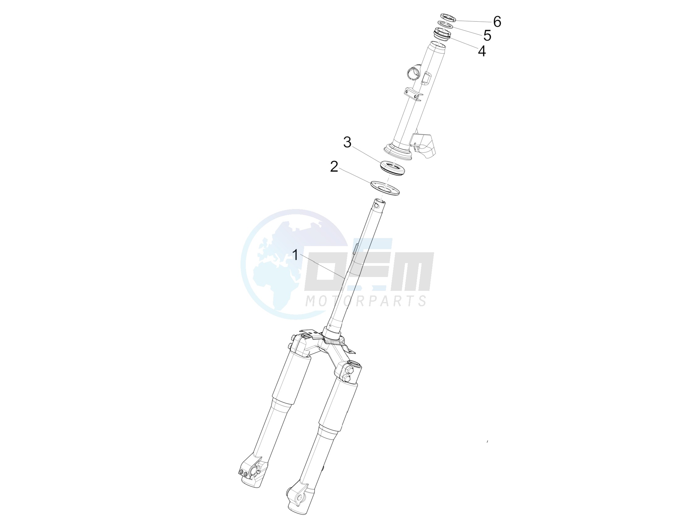 Fork/steering tube - Steering bearing unit image